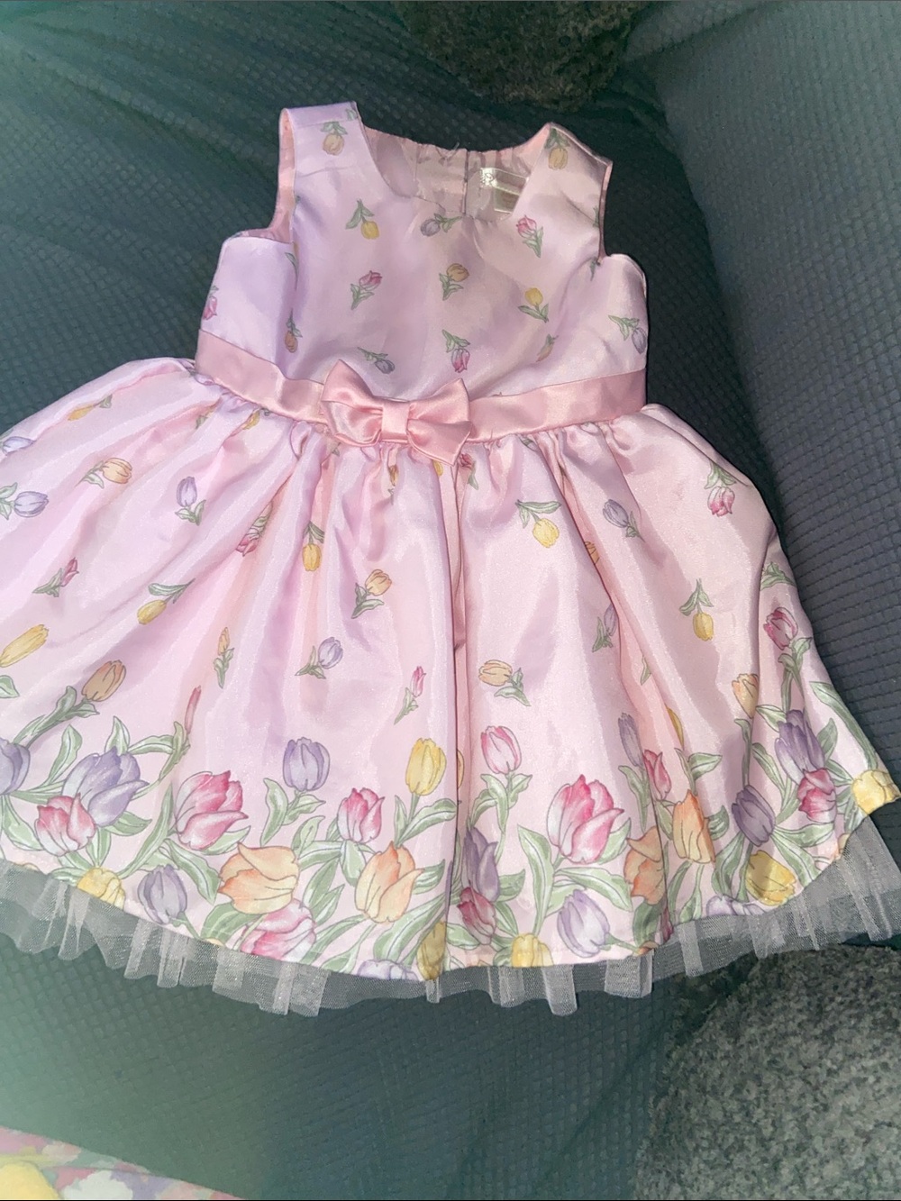 Nanette Baby Pink Floral Tulip Party Dress